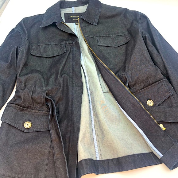 Massimo Dutti Jackets & Blazers - NWOT Massimo Dutti tie wasted Jean jacket.
